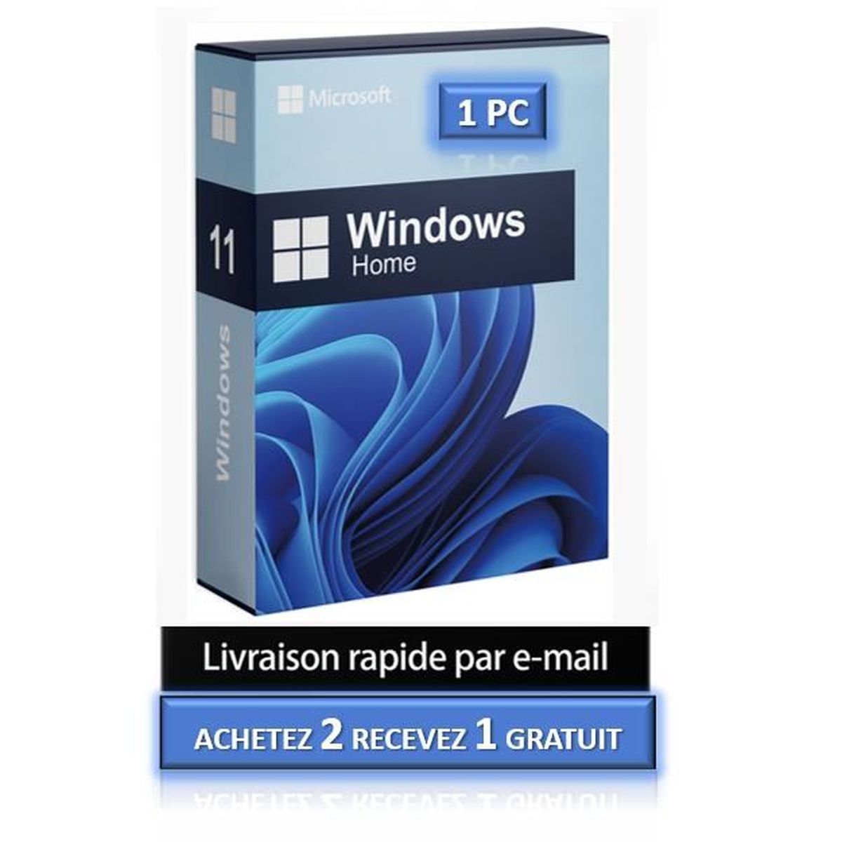 Windows 11 Famille  Home  Clé d'activation  1 PC à télécharger