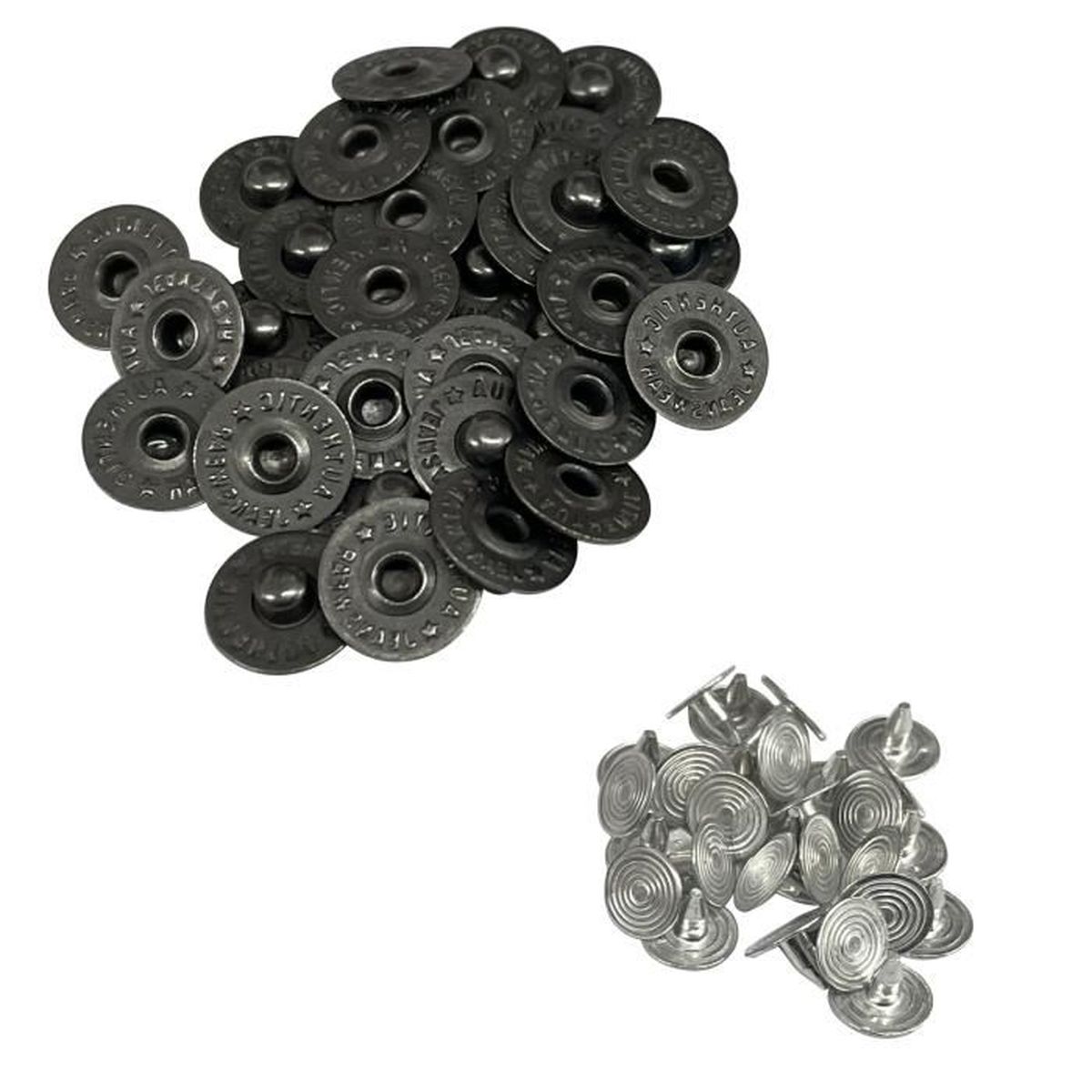 Bouton de jeans de rivets de denim de 9.5mm avec des épingles pour l