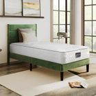 WILTEC Matelas 90x200 cm Ressorts Ensachés Indépendance de Couchage epaisseur 25 cm Revêtement en Microfibre Confort 7 Zones Antibactérien