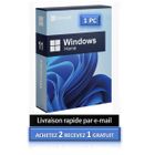 Logiciel - Microsoft - Windows 11 Famille - Clé d'activation - 1 PC - Licence authentique