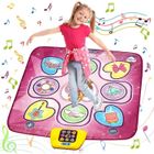 ZGEER Tapis de Danse Jouets pour Enfants Tapis de Jeu de Danse Musicale avec lumières LED Volume réglable 5 Modes de Jeu