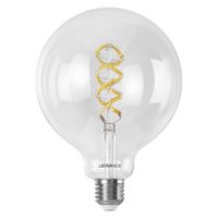 LEDVANCE Ampoule LED SMART+ WIFI,transparente, 4,8 W, 470 lm, forme globe diamètre 125 mm, E27, multi couleurs et lumière