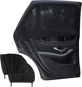 Protection Solaire Voiture - 2 Pare-Soleil Magnétiques Pour Vitres Latérales - Anti UV Enfants/Animaux
