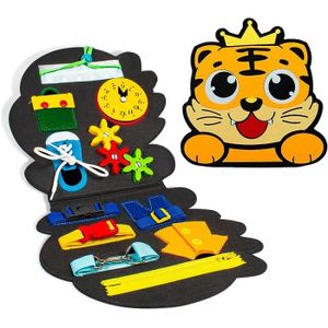 JEU D'APPRENTISSAGE Busy Board Montessori Toys, Jouet éducatif pour la Petite enfance 2, 3, 4 Ans Jouet pour Apprendre Les compétences de Base en
