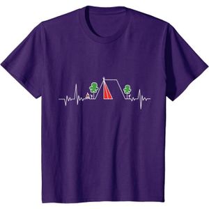 TENTE DE CAMPING Tente Heartbeat - Amoureux Des Tentes De Camping T-Shirt[u1038]