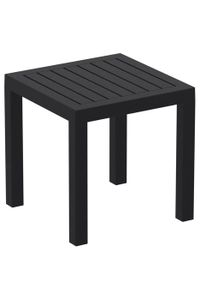 TABLE DE JARDIN  Petite table de jardin en plastique noir résistant