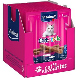 FRIANDISE Snack Pour Chat - -Stick Friandise Colin Cabillaud