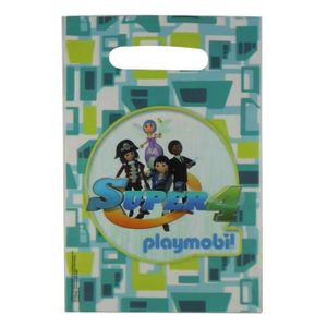 SAC À GOUTER 6 sacs de fête - Playmobil Super 4