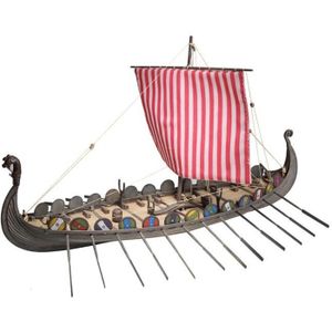 TERRAIN - NATURE Maquette bateau en bois - Drakkar Viking - A partir de 15 ans
