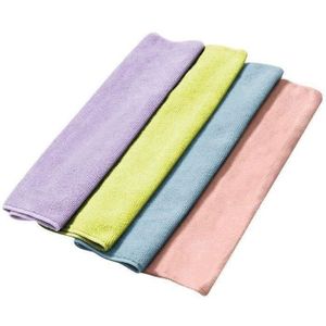 5 Pièce Haute Performance Micro Fibre Microfibre Chiffon chiffon à lustrer torchons Bleu