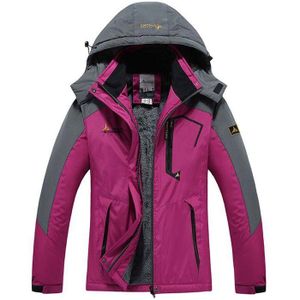 Manteau 3 En 1 Femme Avec Doublure Polaire Amovible - Veste Coupe-vent Imperméable Patchwork - Pour Ski, Randonnée, Ville - Automne/Hiver