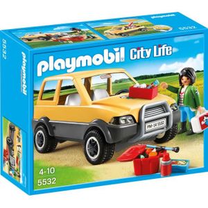 UNIVERS MINIATURE Playmobil City Life - Vétérinaire avec voiture et 