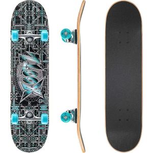 SKATEBOARD - LONGBOARD Xootz Skateboard complet 78,7 x 20,3 cm pour début