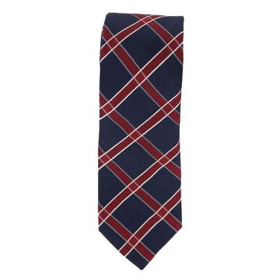 Cravate Homme 100% Soie - Motif Piments Bleu Foncé, Rouge Et Jaune Par ROSE