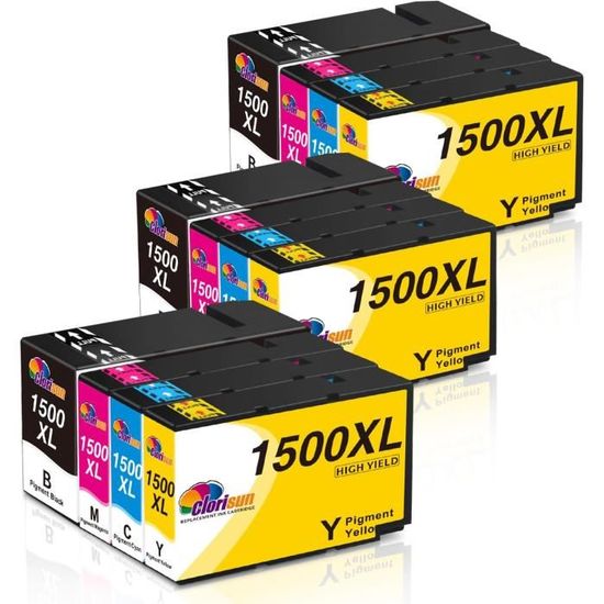 Nextpage 4er-Pack PGI-1500XL Tintenpatronen – Kompatibel Mit Canon MAXIFY MB2050/MB2150/MB2350/MB2750 (Schwarz, Cyan, Magenta, Gelb)