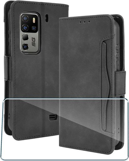 Moex Funda Para Tablet Ulefone Armor Pad 2 U2013 Funda Con Compartimento Para Accesorios, Fibra De Poliéster, Funda Minimalista Con Cremallera, Impermeable, Color Gris Oscuro