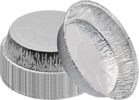 20 Pièces Barquettes Aluminium Rondes 8 Pouces - Moules Jetables Pour Four Et Friteuse à Air