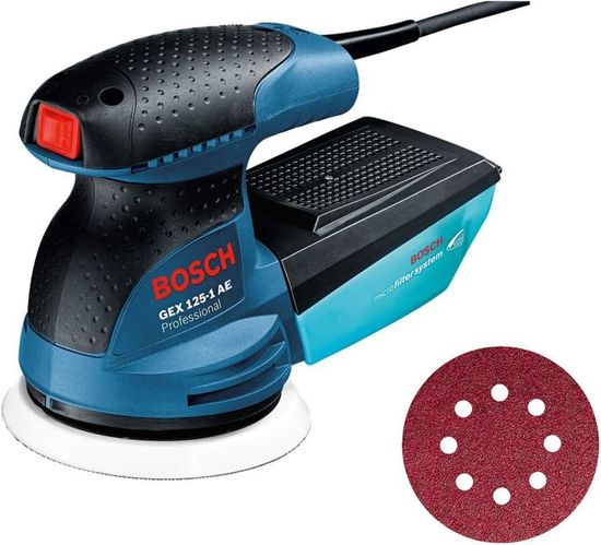 Plateau De Ponçage 125 Mm Pour Bosch PEX 300/400 AE - Plateau Ponceuse Excentrique Poweka 8 Trous