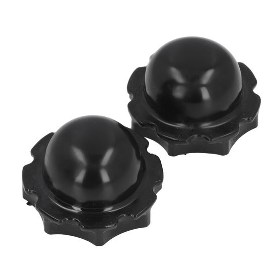 Bouchons De Valve Pour Spa MSPA (sauf Modèle Toscane) - Lot De 2 - PVC Noir - Diamètre Filetage 22 Mm - 5