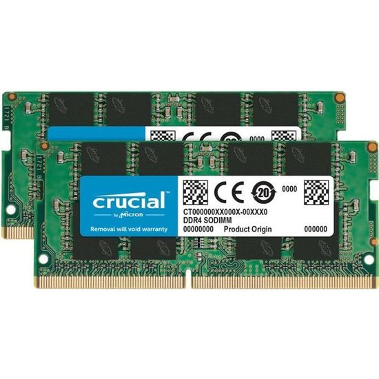 CRUCIAL SO-DIMM DDR4 16 Go (2 x 8 Go) 3200 MHz CL22
