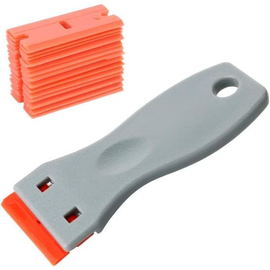 Lot De 2 Racloirs Pour Plaque Vitrocéramique Fackelmann - 16 Cm, En Acier - Pour Nettoyer Plaques Et Planchas