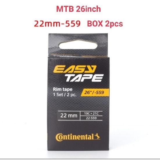 Fonds De Jante VELOX Haute Pression - Pour Route 700C / VTT 29" - 22mm (paire) - Noir