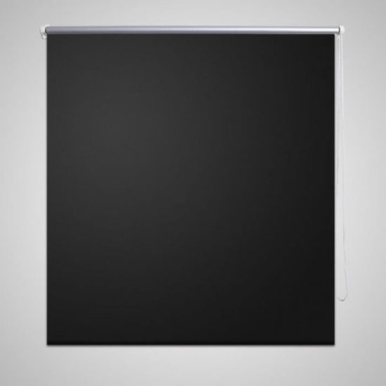 :)66092 GRAND Store enrouleur occultant - ECONOMIQUE - Rideau et voilage noir 60 x 120 cm