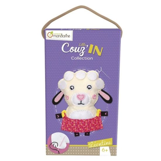 Kit Couture Enfant Avenue Mandarine - 3 Doudous à Coudre Little Couz'IN, Dès 6 Ans