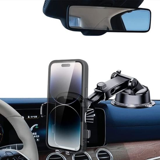 Objet Voiture Interieur Support Telephone Voiture, Super Stable Ventouse Pour Tableau De Bord Porte Telephone Voiture