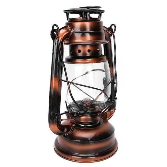 LAMPE LANTERNE À pétrole ou kérosène en fer et verre - 20 cm EUR 5,00 - FR