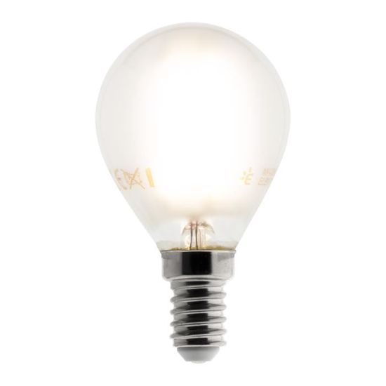 Ampoule LED Déco filament mate 4W E14 Mini globe