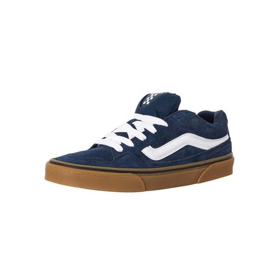Baskets En Daim Caldrone Vans Homme Bleu Cdiscount Chaussures
