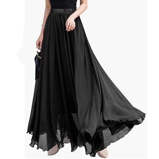 Jupe Plissée Taille Haute Féminine main image 1