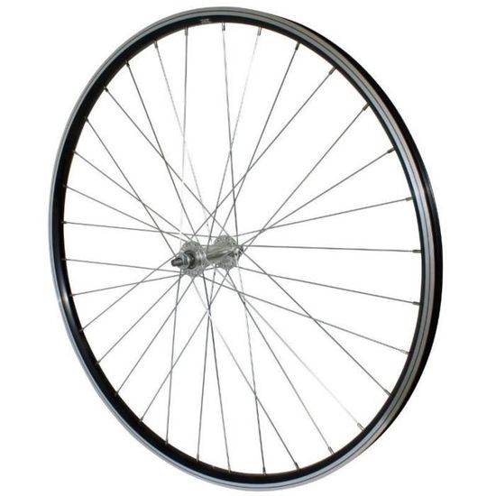 Roue Basique avec Bandage Flexel 12 moyeu pour axe 12 mm