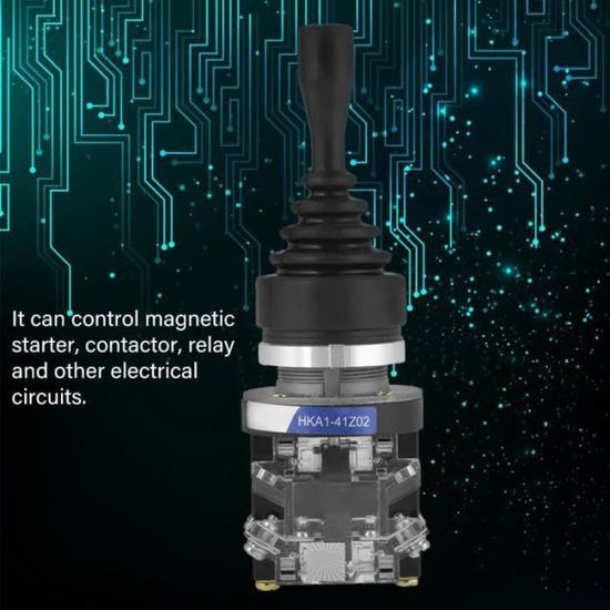 Interruttore Joystick 12v Joystick Momentaneo 4 Posizioni 4NO Ritorno a Molla Joystick Momentaneo Sostituzione Interruttore Joystick per HKAI-41Z04 16 * 6 * 6