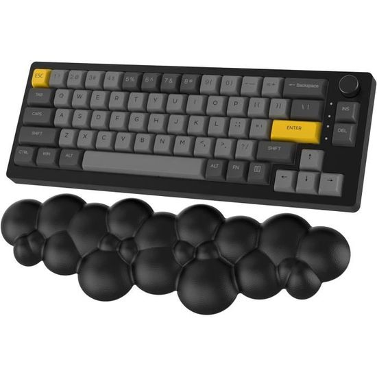 Repose-poignet En Mousse Mémoire De Forme HLK - Design Chat, Base Antidérapante, Pour Clavier