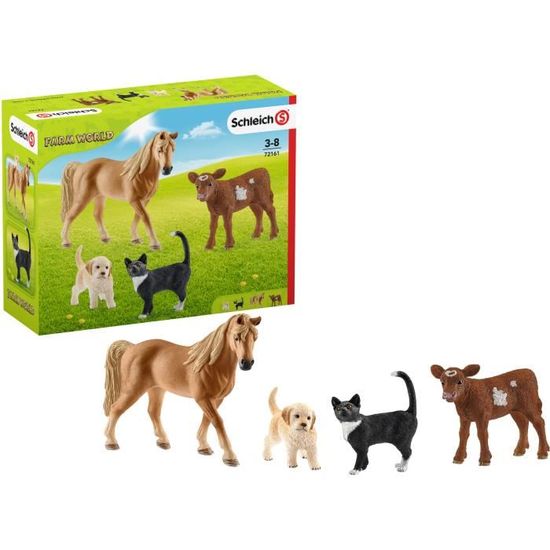 Schleich 13882 - Figurine Mouton FARM WORLD, Jouet Réaliste Dès 3 Ans, Taille 8,8 X 3,1 X 6 Cm