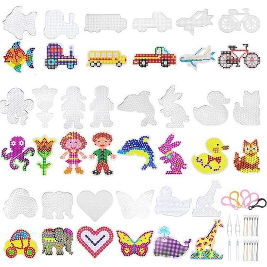 Kit Perles à Repasser Sinwind - 20 Planches Et Modèles Animaux - Activité Manuelle Enfants - Idée Cadeau Anniversaire Ou Fête - 3