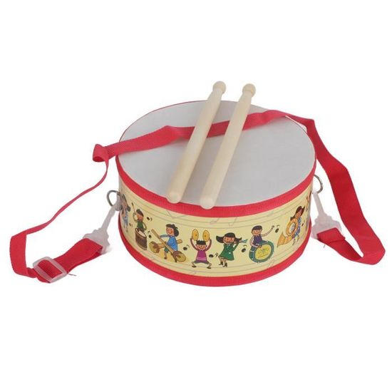 Tambour à Main En Forme De Lunettes - Instrument De Percussion Double Face Pour Enfants - Musique ORFF, éveil Musical - 4
