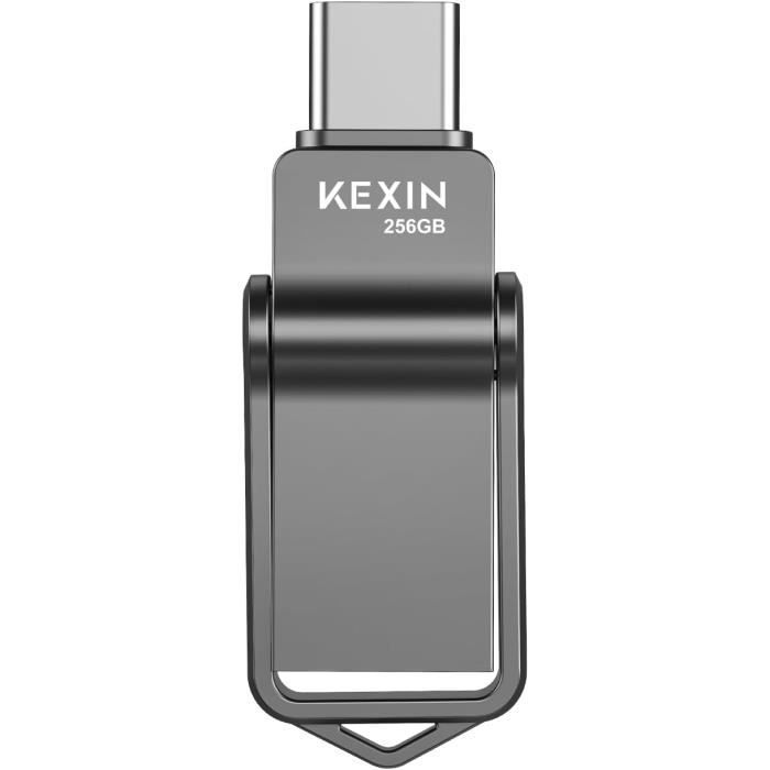 Clé USB C 256 Go Pen Drive USB 3.0 et Type C 256 Go Dual Clé USB Métal ...