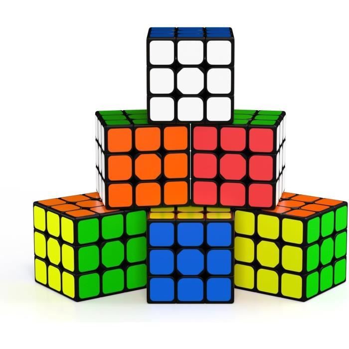 CUBIDI Speedcube 3x3x3 Los Angeles – Rotation Optimisée – Stabilité Et Vitesse – Casse-tête Pour Tous âges – Sans Autocollants