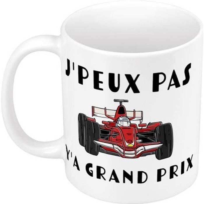 Mug Céramique J'Peux Pas Y'a Grand Prix Formule 1 F1 Course