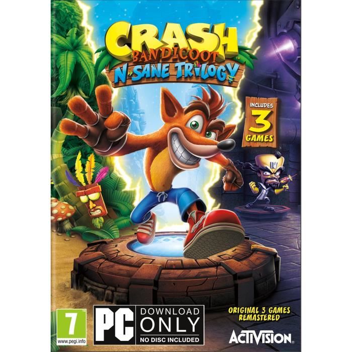 Jeu vidéo Activision Crash Bandicoot N. Sane Trilogy PS4 1 joueur Edition Standard