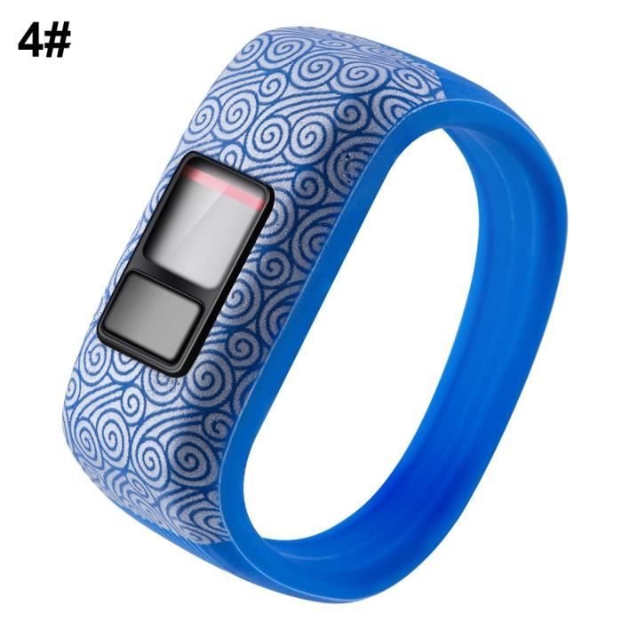 Montre connectée,9 couleurs 2 taille souple Bracelet Bracelet Bracelet support de sangle pour Garmin VivoFit Jr-pour - Type 4-S