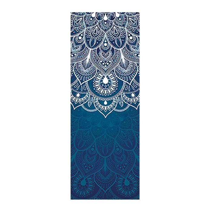 1,5 mm ultra mince imprimé Yoga portable pliable absorbant la sueur et tapis antidérapant Équipement de yoga 34