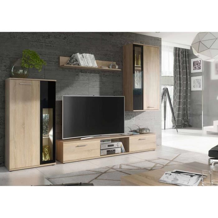 Ensemble meuble tv et de salon design - FRÊNE