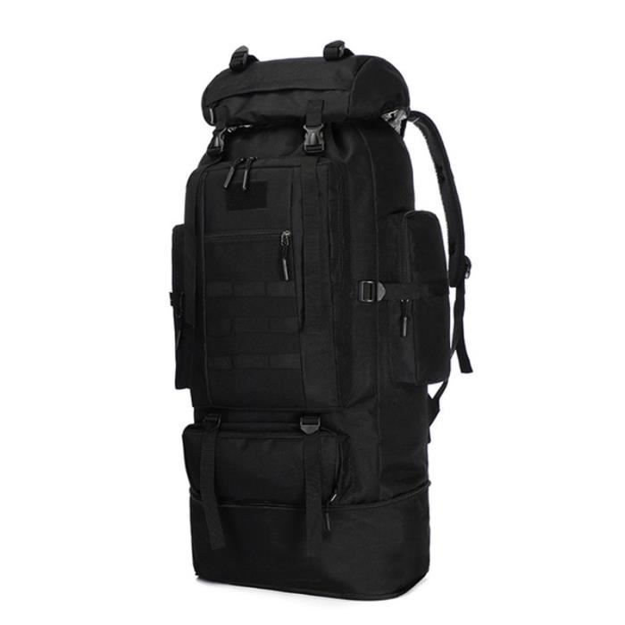 Black -Sac à dos militaire tactique 100l pour hommes, accessoire de plein air, randonnée, Camping, escalade, Trekking, Sports de mon