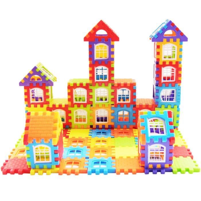 Puzzle Blocs de Construction Noël Cadeau Jouet et Cadeau pour Enfants 1-3-6 ans villa maternelle assemblé jouets 72pcs