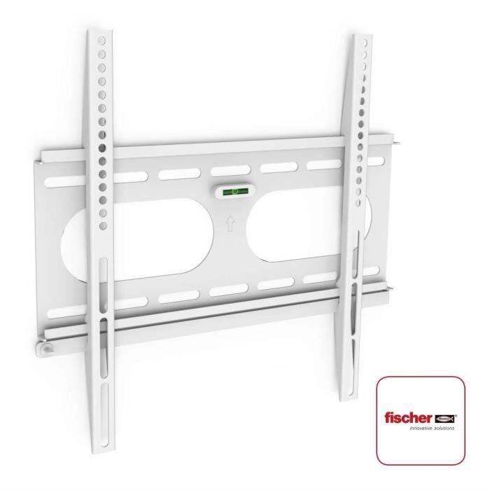 Hama Support mural pour téléviseur Ultraslim (81 à 142 cm de diagonale), comprenant des chevilles Fischer, VESA jusqu'à 400 x 400