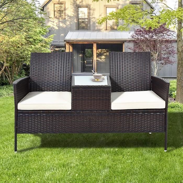 Mobilier de jardin Salon de Jardin Table de Jardin Jeu De Meubles De Jardin Ensemble De Meubles De Terrasse En Plein Air Inteacu636